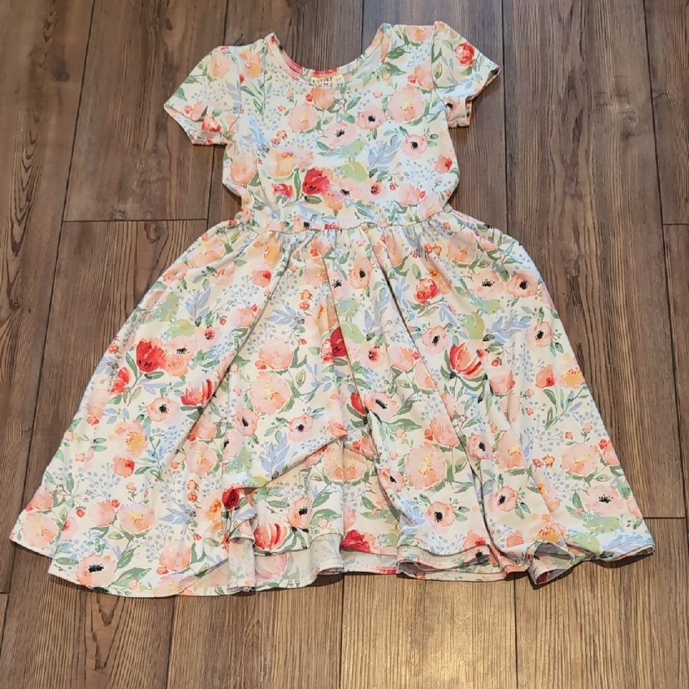 Dot Dot Smile Pastel Floral Kids Dress